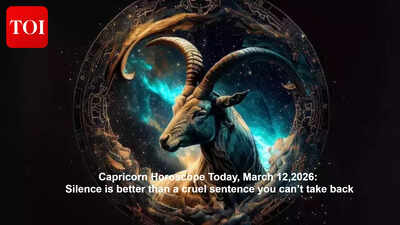 Capricorn Horoscope Today, March 12,2026: Silence is better than a cruel sentence you can’t take back