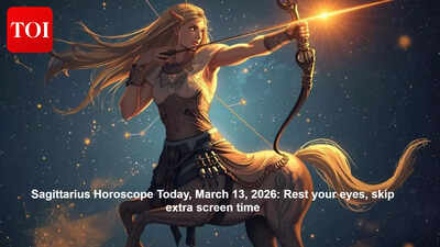 Sagittarius Horoscope Today, March 13, 2026:  Rest your eyes, skip extra screen time