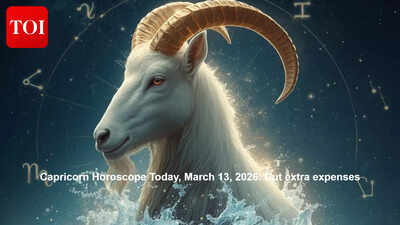 Capricorn Horoscope Today, March 13, 2026: Cut extra expenses