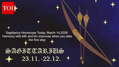Sagittarius Horoscope Today, March 14,2026: Harmony with kith and kin improves when you take the first step