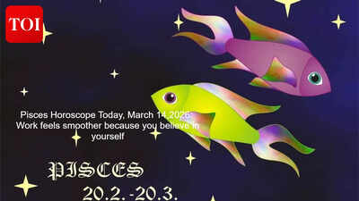 Pisces Horoscope Today, March 14,2026: Work feels smoother because you believe in yourself