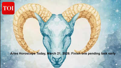Aries Horoscope Today, March 21, 2026:  Finish one pending task early
