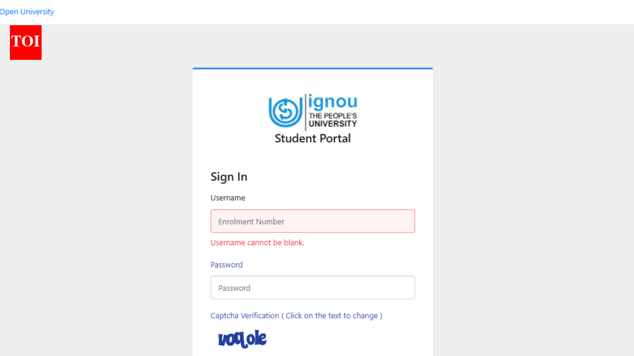 IGNOU TEE June 2026 exam registration begins at ignou.samarth.edu.in: Direct link to apply here