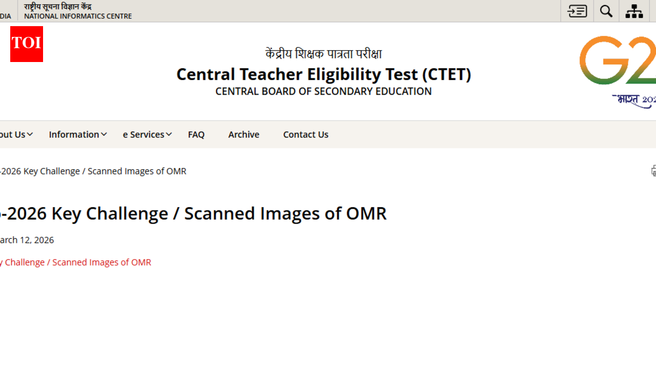 CBSE CTET 2026 answer key, response sheet released at ctet.nic.in: Direct link and steps to raise objections here