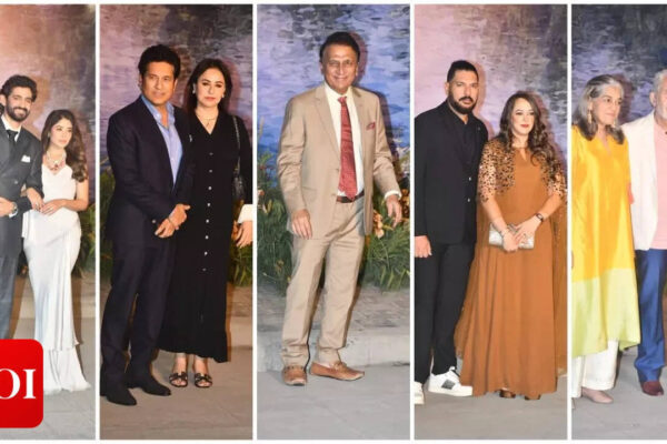 Sachin Tendulkar, Sunil Gavaskar, Yuvraj Singh, Naseeruddin Shah and others attend Gaurav Kapur–Kritika Kamra’s wedding reception | Hindi Movie News