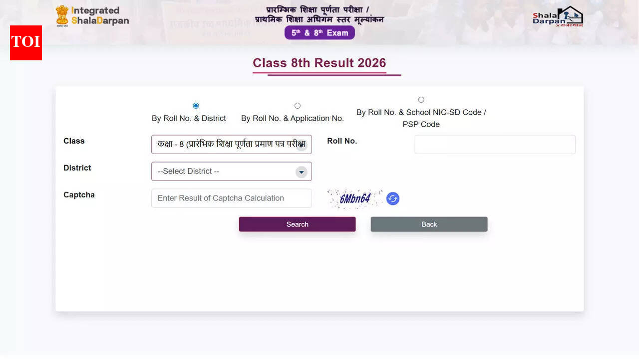 Shala Darpan 8Th Result 2026: RBSE Class 8 result 2026 released on Shala Darpan, over 12 lakh students clear exams; check direct link here