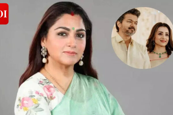 Khushbu Sundar: Khushbu defends Vijay and Trisha amid viral wedding reception appearance: 'Their personal life has nothing to do with people' | Tamil Movie News