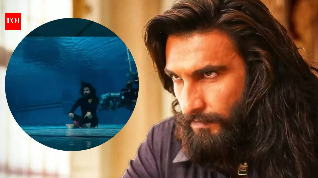 Ranveer Singh's BTS VIDEO of 'Dhurandhar 2' underwater scene goes VIRAL, netizens say, 'he really gave it his all' - WATCH |