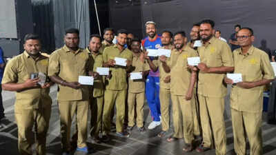 Hardik Pandya wins hearts with promise kept, rewards Wankhede groundstaff