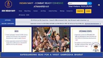 Indian Navy opens Agniveer SSR, MR and SSR medical recruitment for 2027 batches through INET 2026