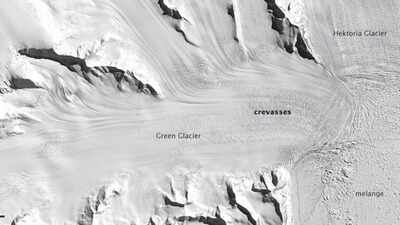 This Antarctic Hektoria glacier retreated 8 kilometres in just 60 days and shocked scientists
