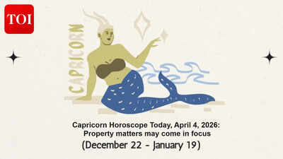 Capricorn Horoscope Today, April 4, 2026: Property matters may come in focus