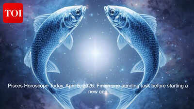 Pisces Horoscope Today, April 5, 2026:  Finish one pending task before starting a new one