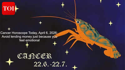 Cancer Horoscope Today, April 6, 2026: Avoid lending money just because you feel emotional