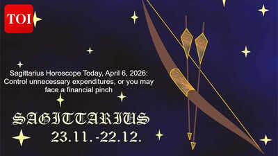 Sagittarius Horoscope Today, April 6, 2026: Control unnecessary expenditures, or you may face a financial pinch
