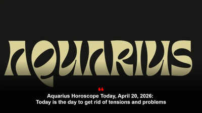 Aquarius Horoscope Today, April 20, 2026: Today is the day to get rid of tensions and problems