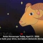 Aries Horoscope Today, April 21, 2026: Mars fuels your drive, but Saturn demands discipline