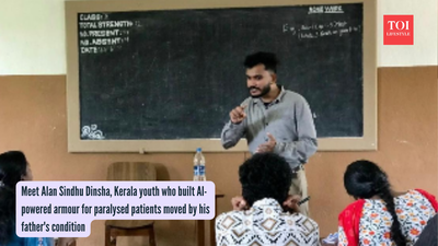 Meet Alan Sindhu Dinsha, Kerala youth who built AI-powered armour for paralysed patients moved by his father's condition |