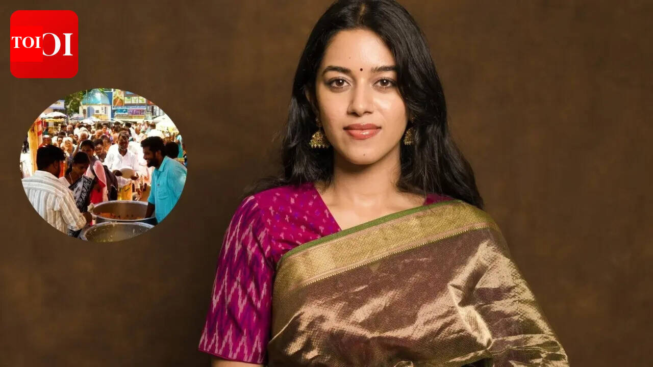 Mirnalini Ravi serves food to 1,000 people in Tiruvannamalai, 'Romeo' actress shares emotional reason behind charity | Tamil Movie News
