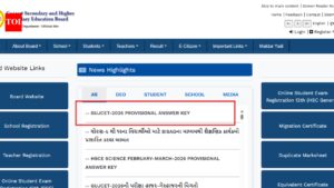GUJCET 2026 answer key released at gseb.org: Check direct link, steps to raise objections here
