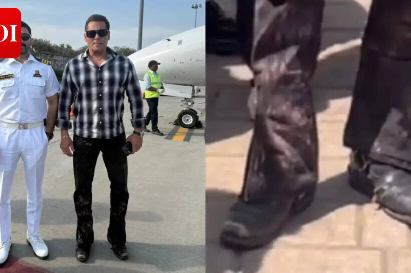 Salman Khan's Rs 1.5 lakh boots MISTAKEN as 'phate joote'; fans clap back at trolls |