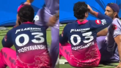 IPL 2026: Vaibhav Sooryavanshi breaks down in tears after RR loss, gets consoled by KKR coach