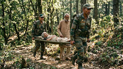 Army rescues ailing woman from remote Jammu village on hills; carries her on stretcher for 3 hours