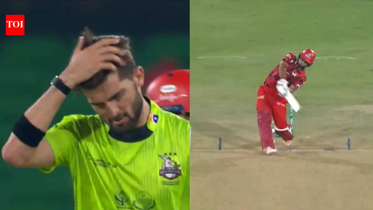 Watch: 50 runs off three overs! Shaheen Afridi, Haris Rauf taken to cleaners in PSL | Cricket News