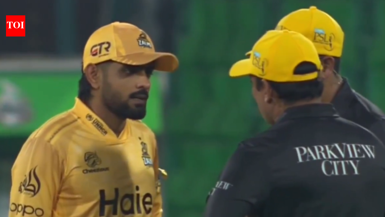 Heated exchange! Babar Azam vs umpire steals the show in PSL - Watch | Cricket News