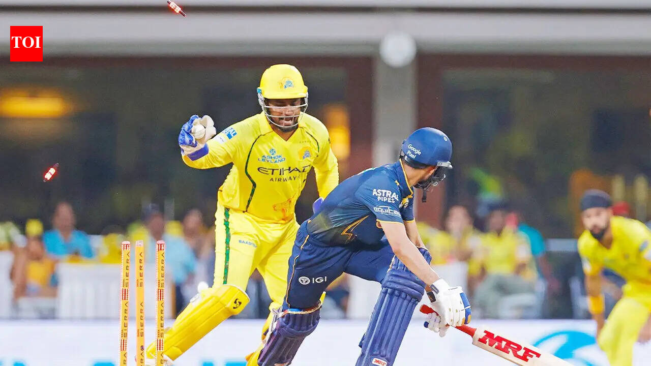 IPL 2026: Sanju Samson pulls off MS Dhoni-like stunner to dismiss Shubman Gill - WATCH | Cricket News
