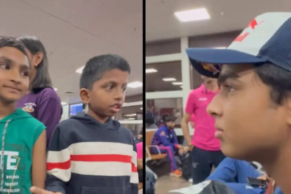 Selfie tax? Vaibhav Sooryavanshi's 'paisa laaya' airport prank leaves kids confused - Watch | Cricket News