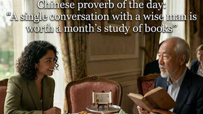 Chinese proverb of the day: “A single conversation with a wise man is worth a month’s study of books” — what it reveals about learning, experience, and real-world understanding
