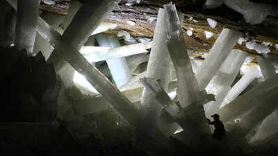 In 2000, silver miners in Mexico accidentally drilled into a 300-meter-deep crystal fortress that looks like a scene from another planet