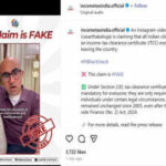 Influencer’s claim that “Indians will have to get Income-Tax Clearance Certificate every time they travel internationally”; this is what Income Tax Department has to say