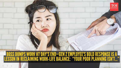 Boss dumps work at day’s end—Gen Z employee's bold response is a lesson in reclaiming work-life balance: “Your poor planning isn’t...” |