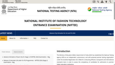NTA NIFTEE 2026 exam city intimation slip released for Stage 2 at exams.nta.nic.in: Direct link to download here