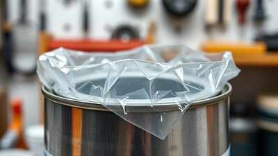 The kitchen wrap hack that saves your half-finished paint cans from drying out |