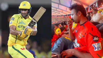 IPL 2026 | Caught on cam: Fan's 'black magic' act during SRH vs CSK match; Shivam Dube falls next ball - Watch