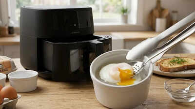 This air fryer trick makes perfect poached eggs without boiling water |