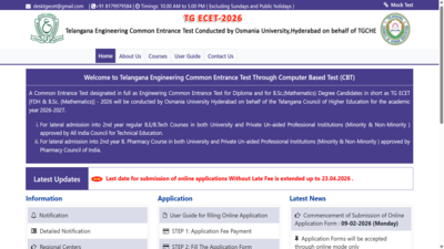 TS ECET 2026 registration deadline extended till April 23: Check direct link to apply here
