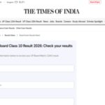 UP Board Class 10 result 2026: How to check UPMSP scores on TOI portal