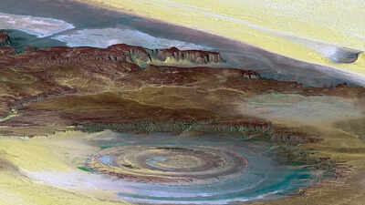 NASA keeps watching this giant 'eye' in the Sahara from space but it has a surprising earthly origin