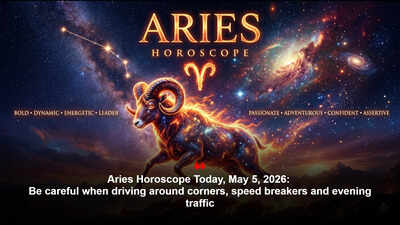 Aries Horoscope Today, May 5, 2026: Be careful when driving around corners, speed breakers and evening traffic
