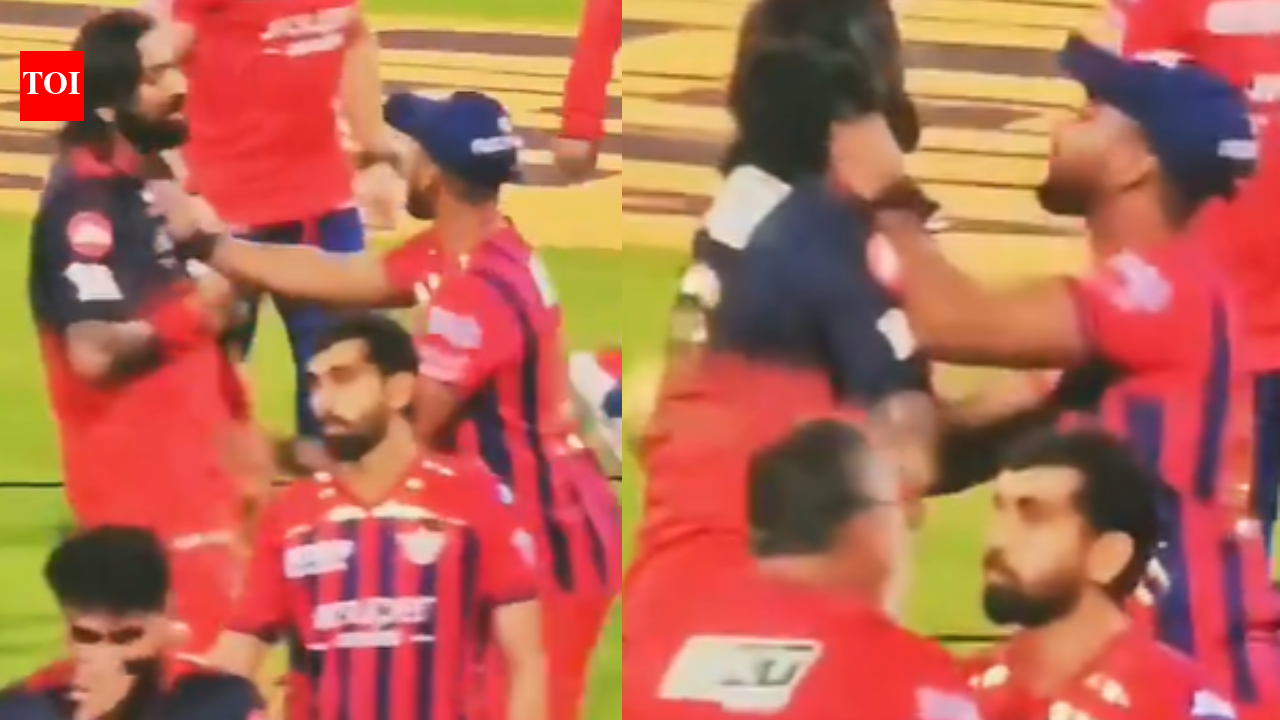 IPL 2026: Nicholas Pooran grabs Krunal Pandya by collar after heated on-field exchange - Watch | Cricket News