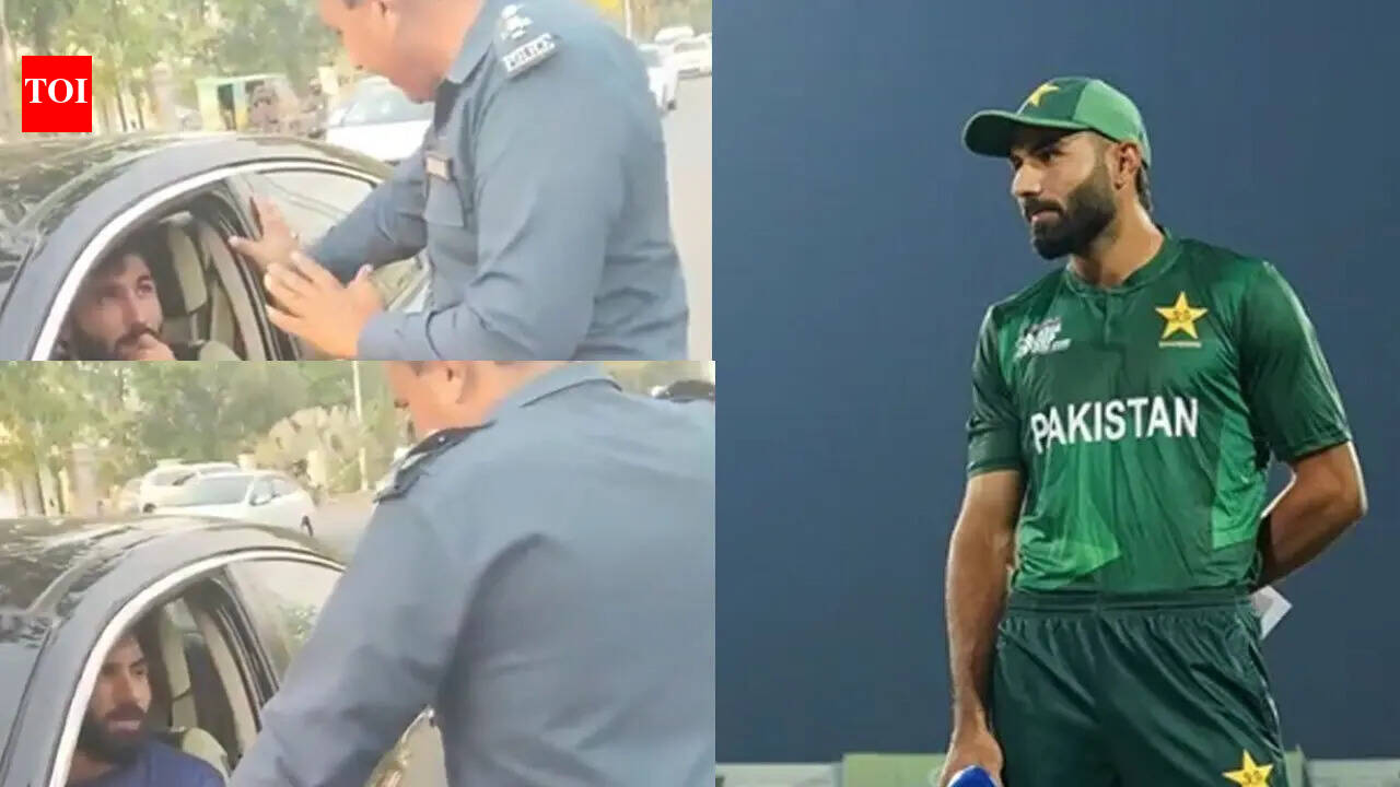 'Ek chakke ke kitne paise milte hain?': Pakistan cricketer's chat with police goes viral - WATCH | Cricket News