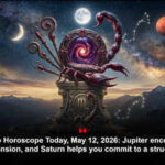 Scorpio Horoscope Today, May 12, 2026: Jupiter encourages expansion, and Saturn helps you commit to a structure
