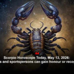 Scorpio Horoscope Today, May 13, 2026: Players and sportspersons can gain honour or recognition