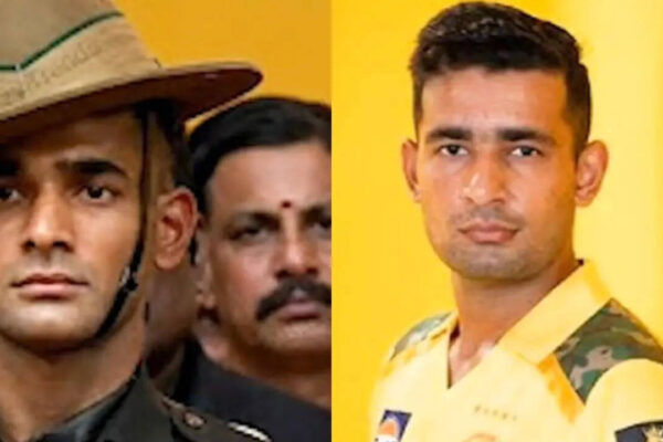 Watch: CSK's Anshul Kamboj meets his viral doppelganger present in Tamil Nadu CM Vijay’s oath ceremony | Cricket News