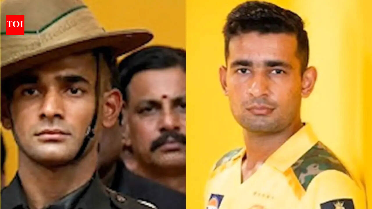Watch: CSK's Anshul Kamboj meets his viral doppelganger present in Tamil Nadu CM Vijay’s oath ceremony | Cricket News