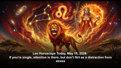 Leo Horoscope Today, May 15, 2026: If you’re single, attention is there, but don’t flirt as a distraction from stress